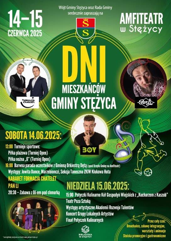 W ten weekend (14-15.06.) odbędą się Dni Mieszkańców Gminy Stężyca