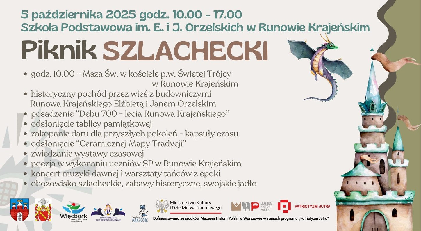 Runowo Krajeńskie w gminie Więcbork obchodzi w niedzielę 5 października swoje 700-lecie