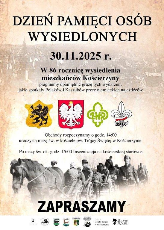 Kościerzyna upamiętni jutro (30.11.) 86. rocznicę wysiedlenia mieszkańców miasta