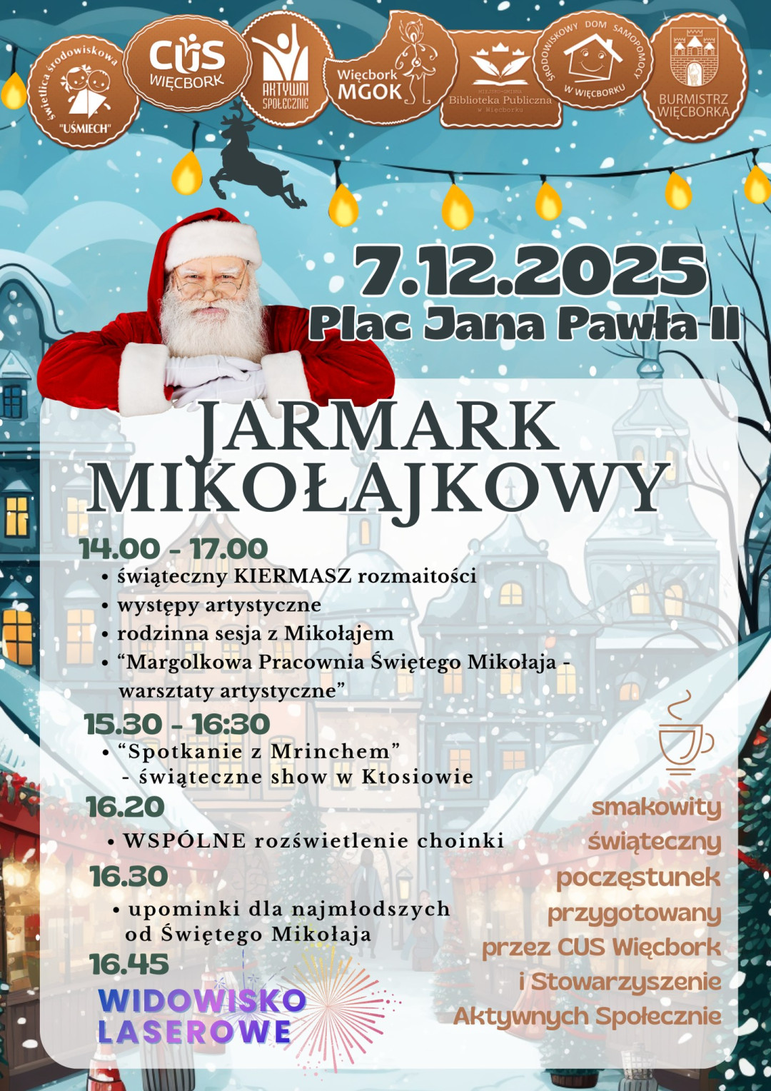 W Więcborku odbędzie się dziś (7.12.) doroczny Jarmark Mikołajkowy