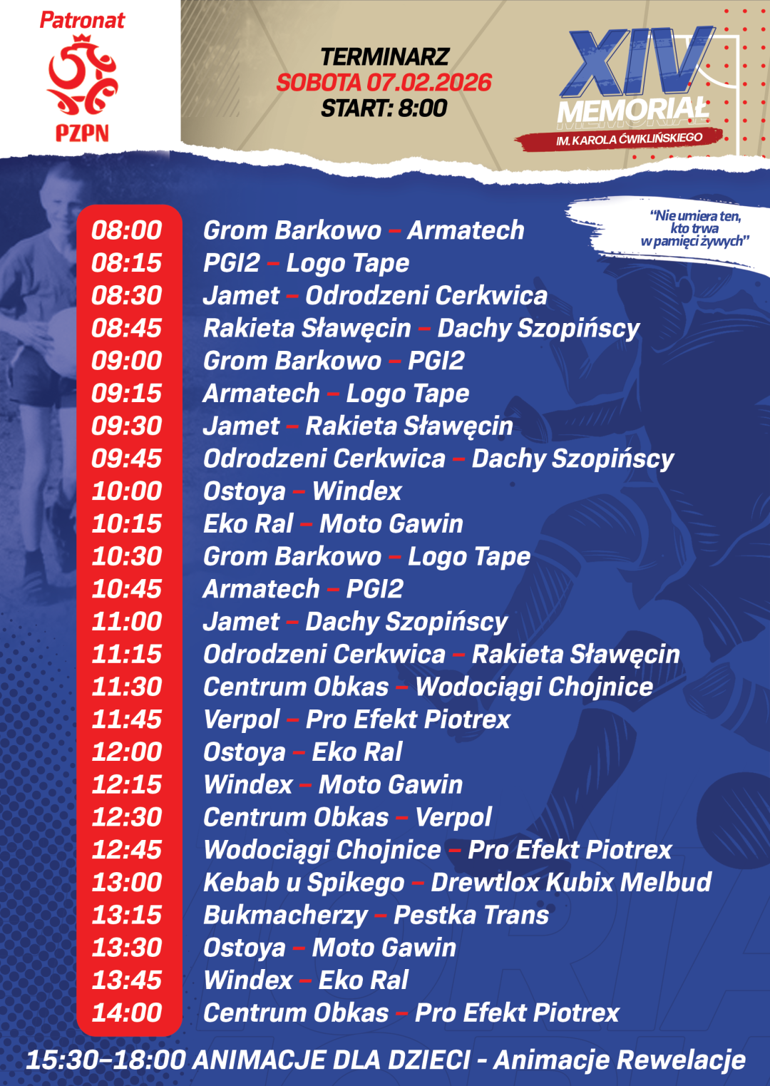 "Piłka była dla niego całym życiem". Ruszyła 14. edycja Memoriału Karola Ćwiklińskiego. Turniej futsalowy w Chojnicach potrwa przez cały weekend